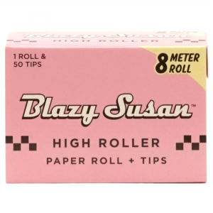 Blazy Susan High Roller Kit 8 Meter Roll & Tips - Pink